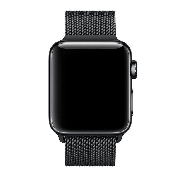 

Ремешок для Apple Watch 38/40mm Steel Milanese с застёжкой Чёрный