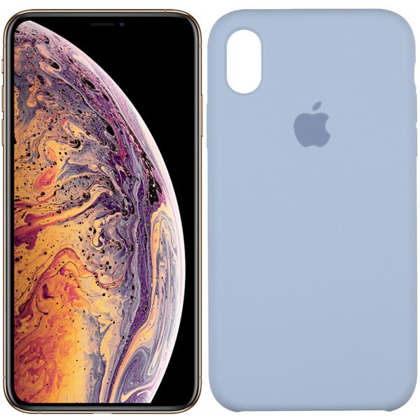 

Чехол силиконовый для iPhone Xs Max Голубой