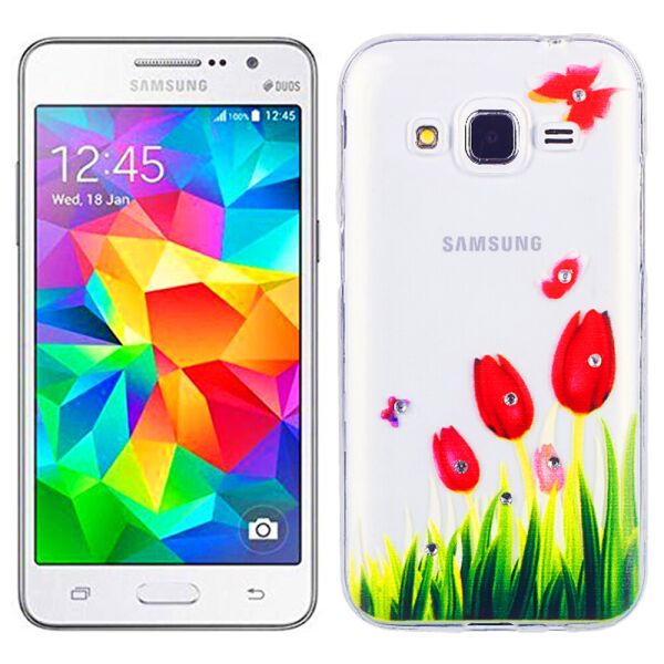 

Чехол Lucent Diamond Case для Samsung G530 Tulips (Red)