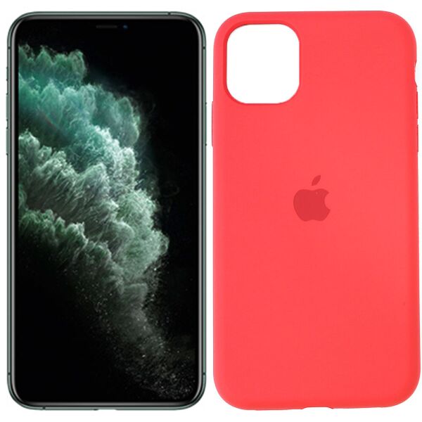 

Чехол силиконовый для iPhone 11 Вишневый FULL