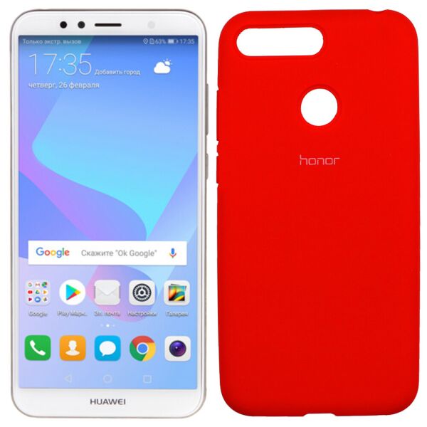

Чехол Soft Case для Huawei Y6 2018 Красный FULL
