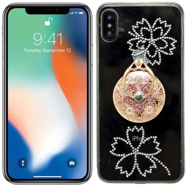 

Чехол-накладка Younicou Diamonds with Ring Holder для iPhone X Медальон