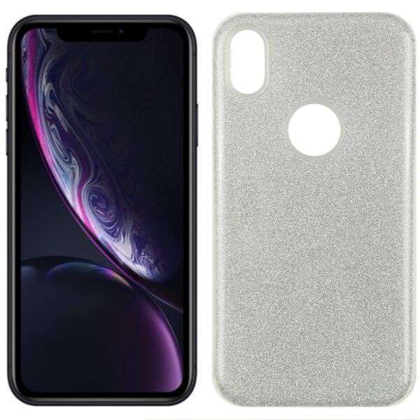 

Чехол Silicone 3in1 Блёстки для iPhone XR White