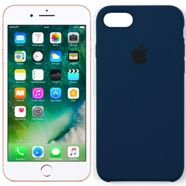 

Чехол силиконовый для iPhone 7/8 Индиго