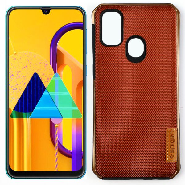 

Чехол SPIGEN GRID для Samsung M307 Galaxy M30s Коричневый