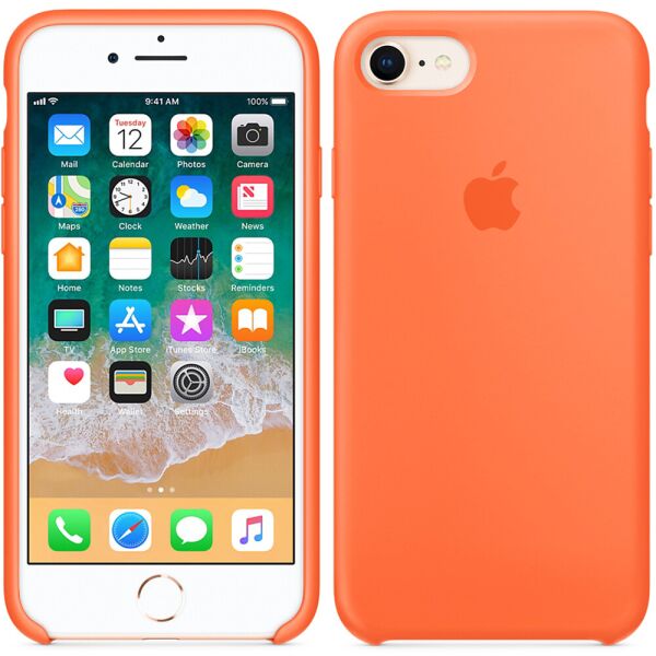 

Чехол силиконовый для iPhone 7/8 Светло оранжевый