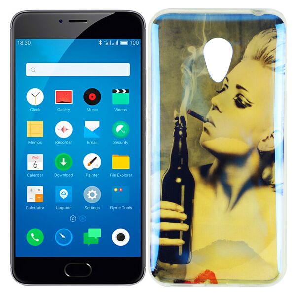 

Силиконовая накладка для Meizu M3 / M3 mini / M3s перламутр