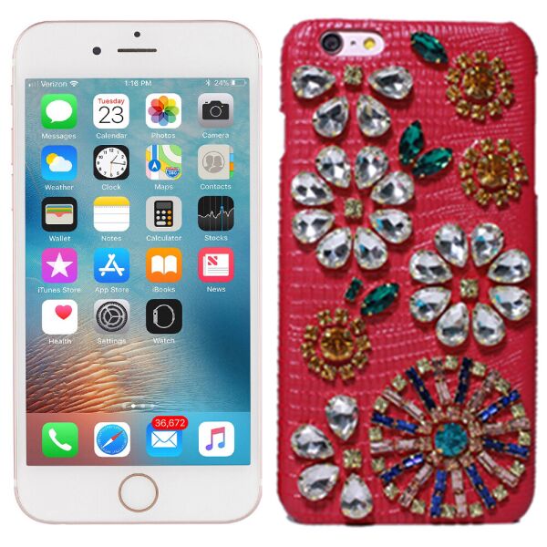 

Чехол Dolce Gabana Flowers 3D для iPhone 6/6s красный