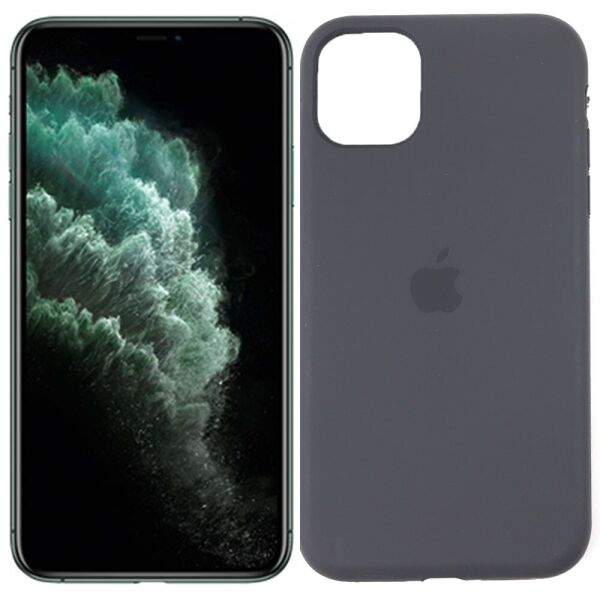 

Чехол силиконовый для iPhone 11 Тёмно Серый FULL