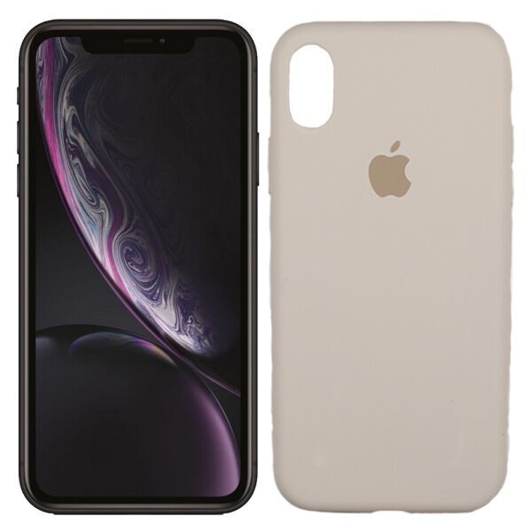 

Чехол силиконовый для iPhone Xr Бежевый FULL