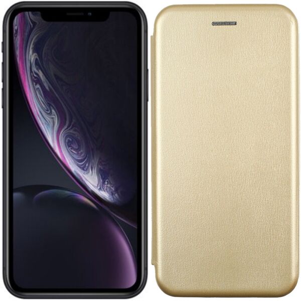 

Чехол книжка U-Like Best для iPhone Xr Gold