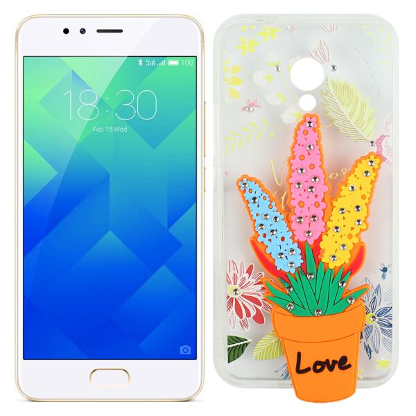 

Чехол Flowers diamonds TPU для Meizu M5S