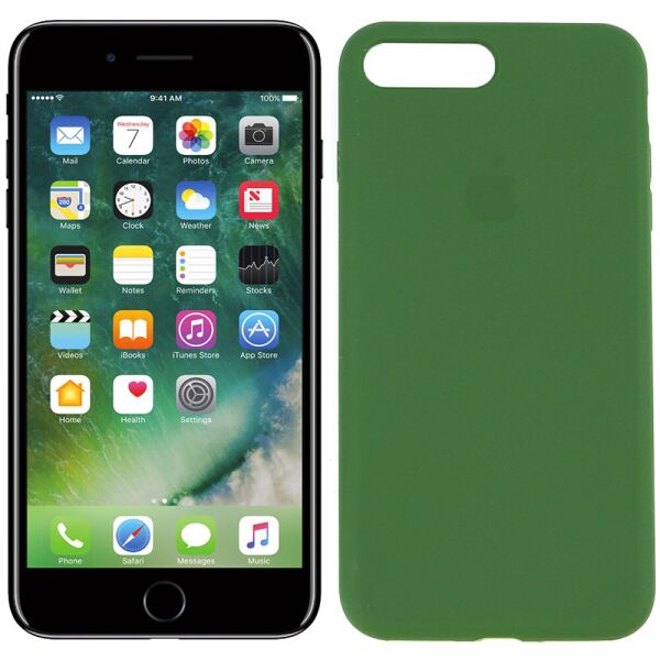 

Чехол силиконовый для iPhone 7/8 Plus Темно Зеленый FULL