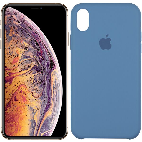 

Чехол силиконовый для iPhone Xr Васильковый