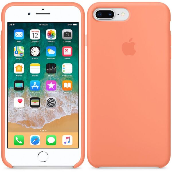 

Чехол силиконовый для iPhone 7/8 Plus Светло оранжевый