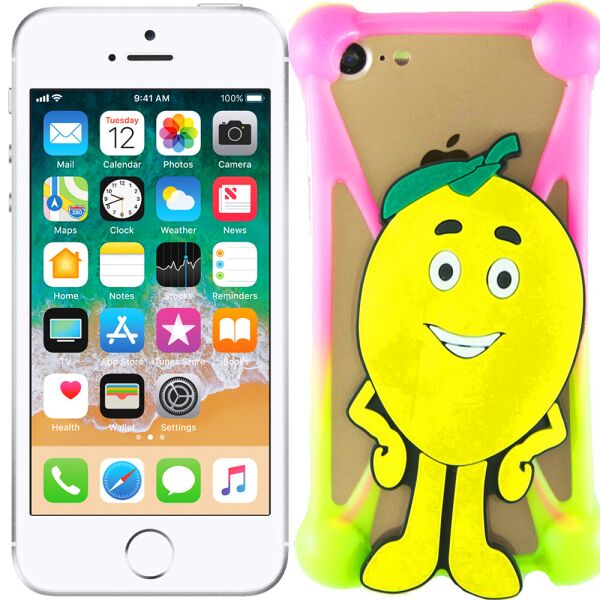 

Чехол Universal Soft Touch Cover Lemon Pink/Green
