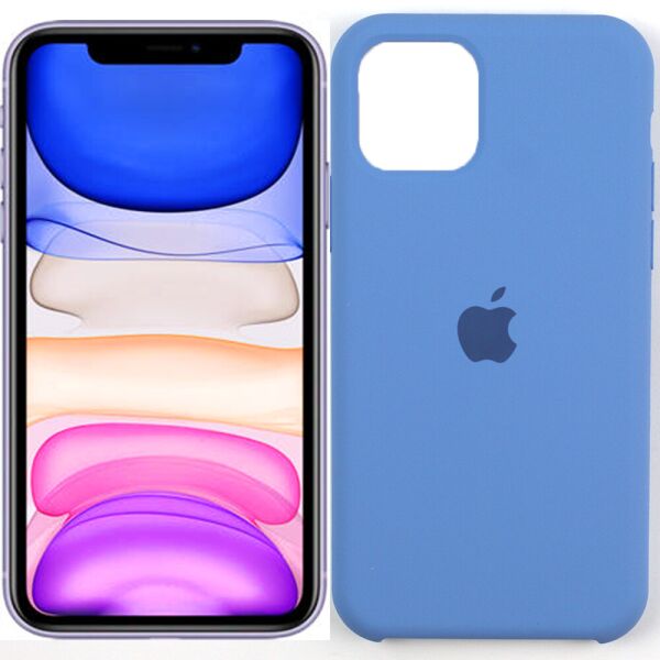 

Чехол силиконовый для iPhone 11 Морской Синий