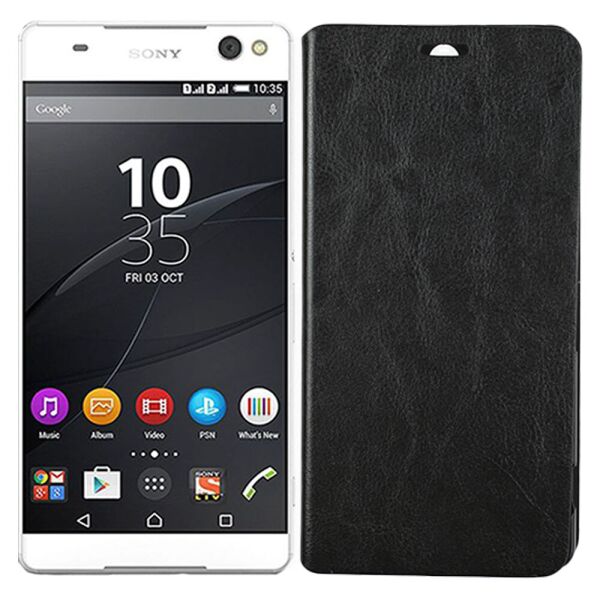 

Чехол книжка для Sony Xperia C5 Чёрный