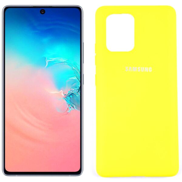 

Чехол Soft Case для Samsung G770 Galaxy S10 lite Ярко желтый FULL