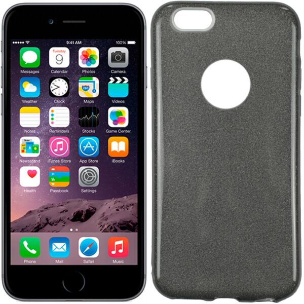 

Чехол Silicone 3in1 Блёстки для iPhone 6+ Чёрный