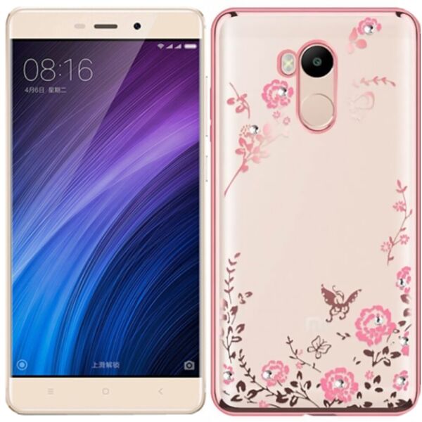 

Силиконовый чехол Diamond Flower для Xiaomi RedMi 4 Pro (золотой)