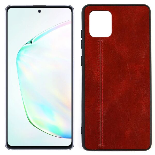 

Кожаный чехол Line для Samsung N770 Galaxy Note 10 Lite (A81) Red