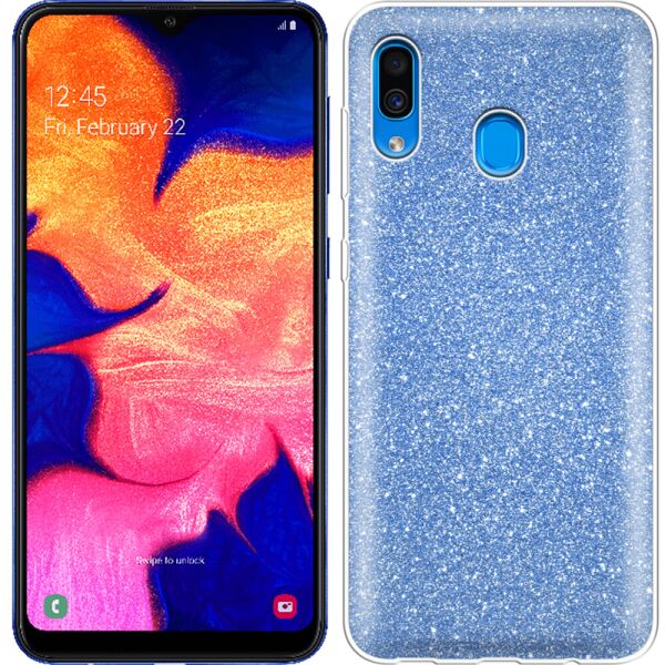 

Чехол Silicone 3in1 Блёстки для Samsung A205/A305 Galaxy A20/A30 Blue