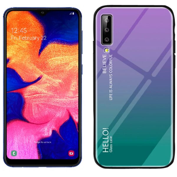 

Чехол TPU Gradient HELLO Glass для Samsung A705 Galaxy A70 Голубой
