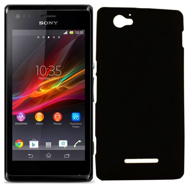

Чехол Silicone Case для Sony C1905/Xperia M Чёрный