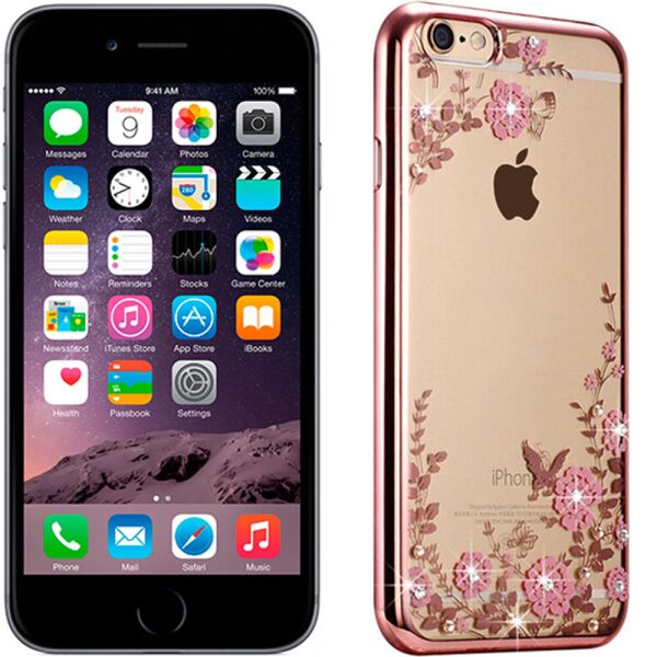 

Чехол Flowers diamonds TPU для iPhone 6/6s