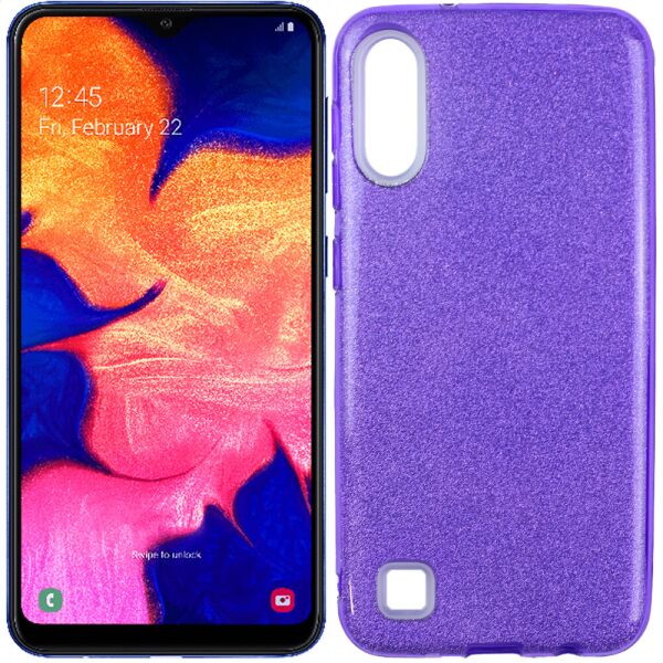 

Чехол Silicone 3in1 Блёстки для Samsung A105 Galaxy A10 Violet