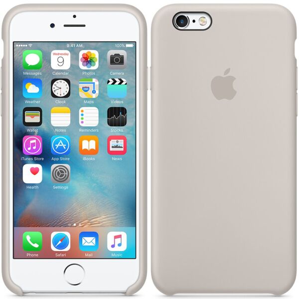 

Чехол силиконовый для iPhone 6/6s Plus Бежевый