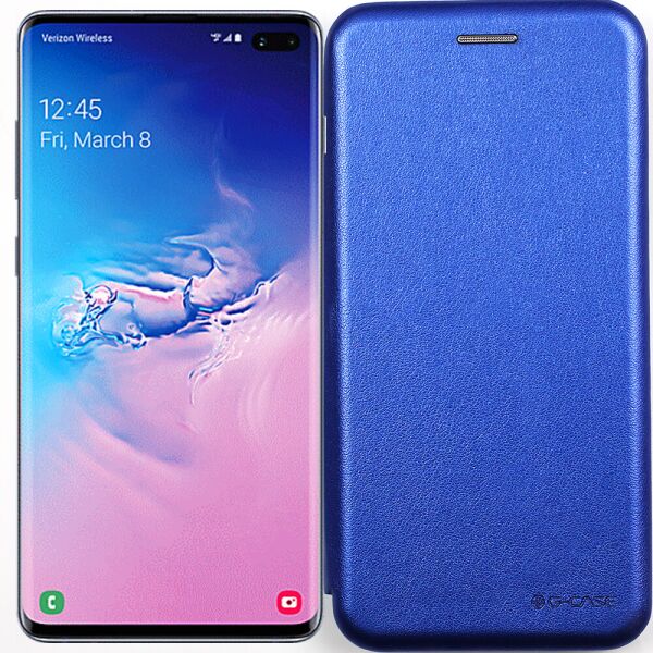 

Чехол книжка U-Like Best для Samsung G975 Galaxy S10 Plus Blue
