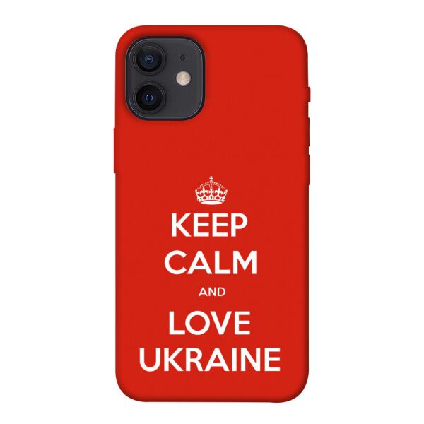 

Чехол itsPrint Keep calm and love Ukraine для Apple iPhone 12 mini (5.4")