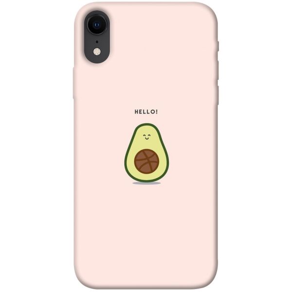 Чехол itsPrint Hello avocado для Apple iPhone XR (6.1")