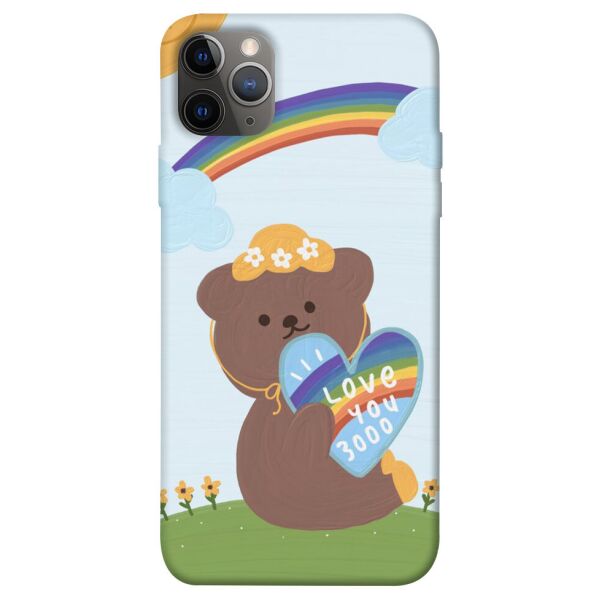 

Чехол itsPrint Мишка с сердцем для Apple iPhone 12 Pro (6.1")