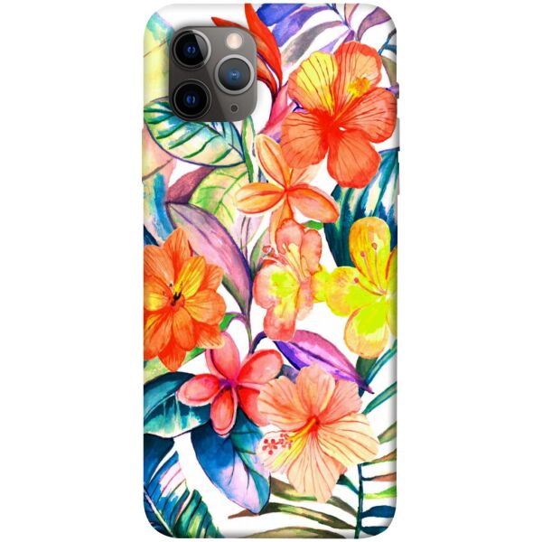 

Чехол itsPrint Цветочный коктейль для Apple iPhone 11 Pro Max (6.5")
