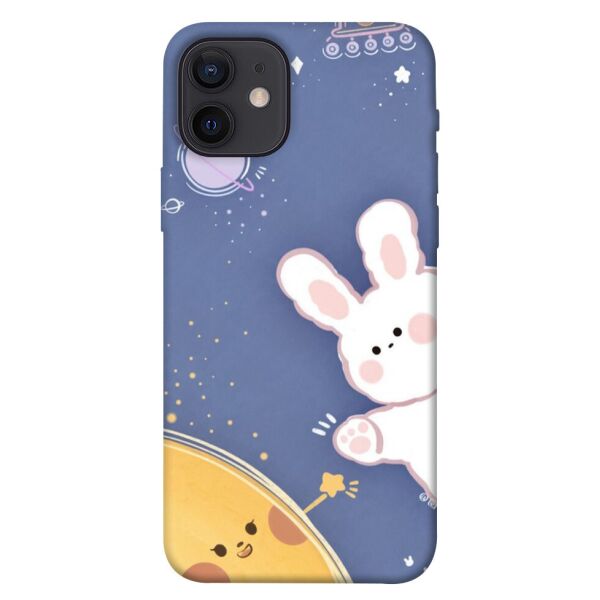 

Чехол itsPrint Зайка в космосе для Apple iPhone 12 (6.1")