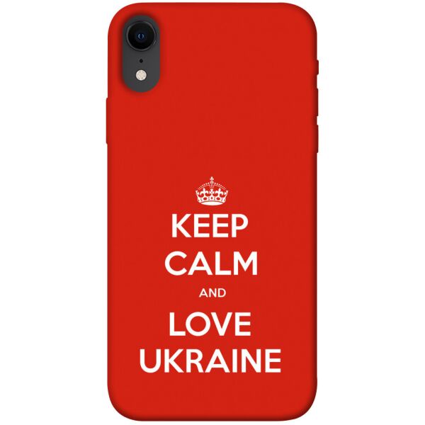 

Чехол itsPrint Keep calm and love Ukraine для Apple iPhone XR (6.1")