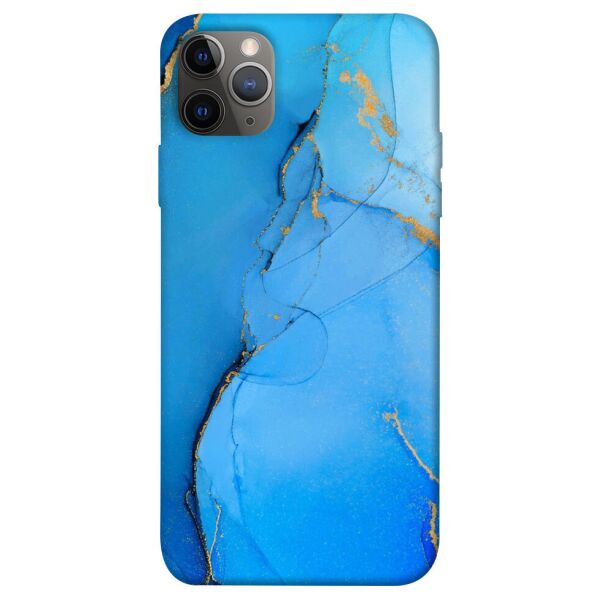 

Чехол itsPrint Синий с золотом для Apple iPhone 12 Pro (6.1")