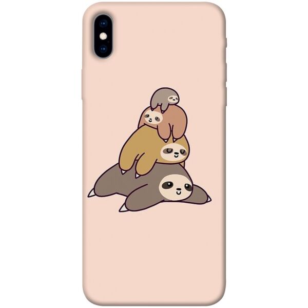 

Чехол itsPrint Ленивцы для Apple iPhone XS Max (6.5")