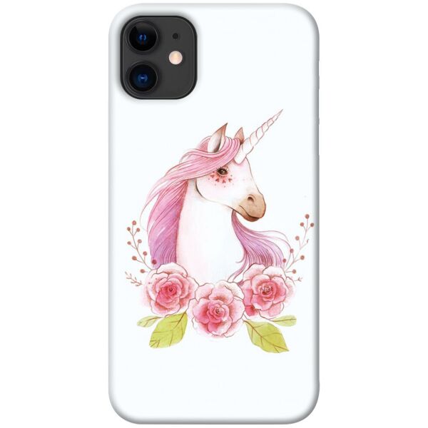 

Чехол itsPrint Единорог с цветами для Apple iPhone 11 (6.1")