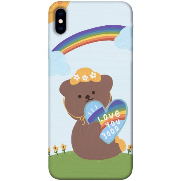 

Чехол itsPrint Мишка с сердцем для Apple iPhone XS Max (6.5")
