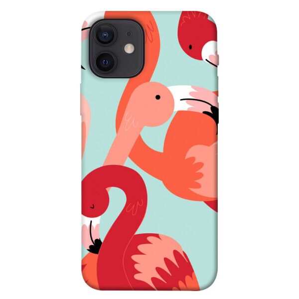 

Чехол itsPrint Flamingo для Apple iPhone 12 (6.1")