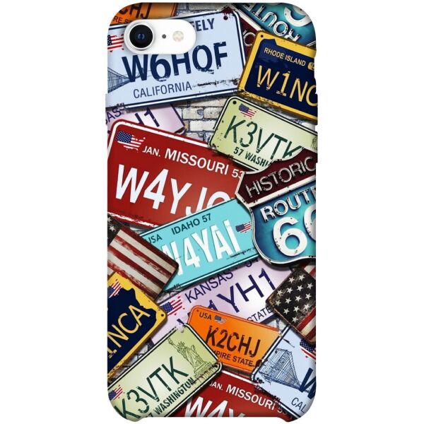 

Чехол itsPrint License plate для Apple iPhone SE (2020)