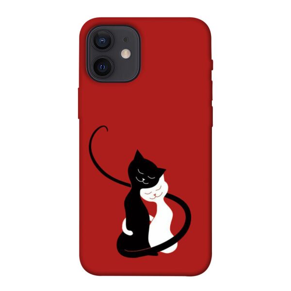 

Чехол itsPrint Влюбленные коты для Apple iPhone 12 mini (5.4")