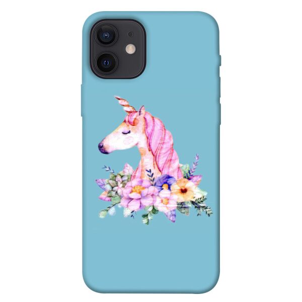 

Чехол itsPrint Счастливый единорог для Apple iPhone 12 (6.1")