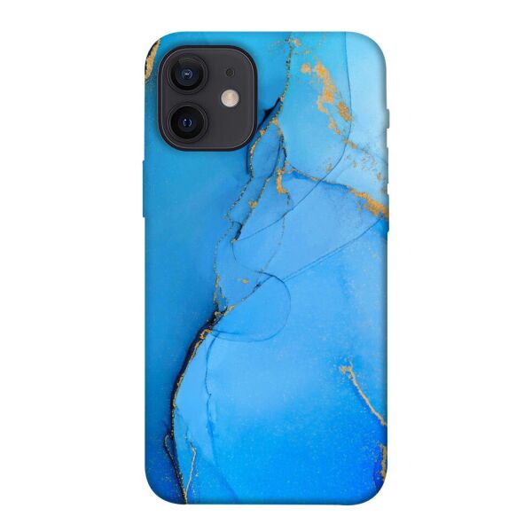 

Чехол itsPrint Синий с золотом для Apple iPhone 12 mini (5.4")