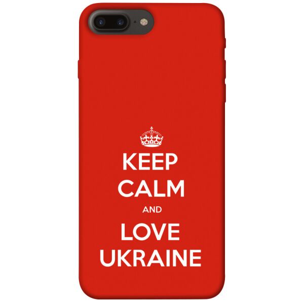 

Чехол itsPrint Keep calm and love Ukraine для Apple iPhone 7 plus / 8 plus (5.5")