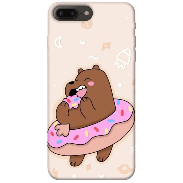 

Чехол itsPrint Мишка в пончике для Apple iPhone 7 plus / 8 plus (5.5")